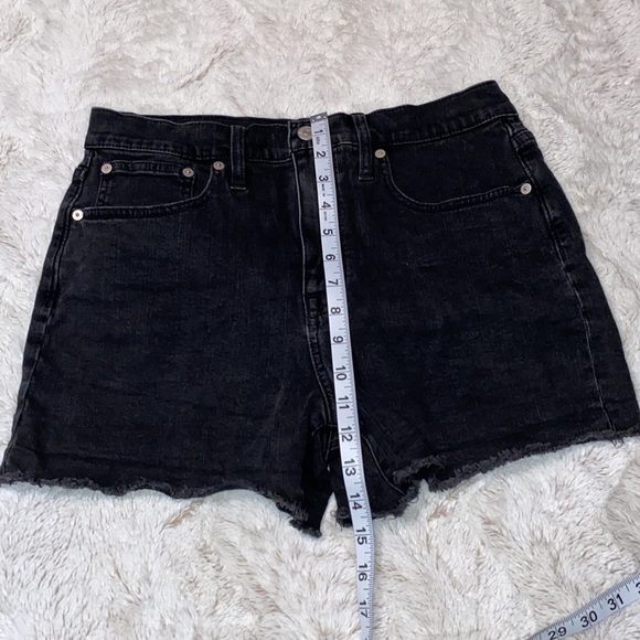 Madewell high waisted black cut off shorts excellent preowned condition size 28 - Picture 7 of 11